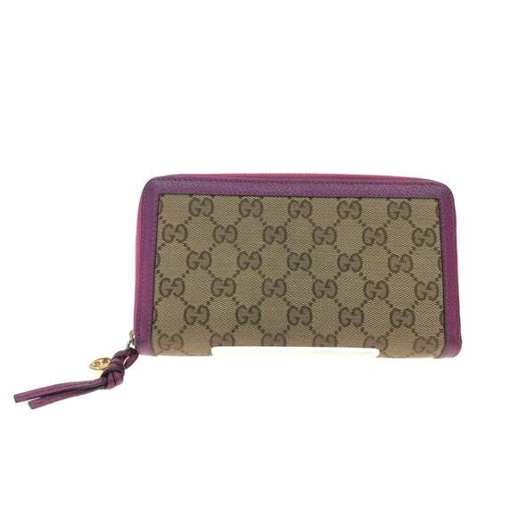 Gucci Long Wallet GG Pink x Beige - Picture 1 of 9